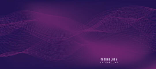 Abstract digital technology futuristic blue pink background.