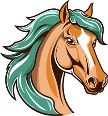 Obraz na płótnie Canvas Equestrian Emblem Vector Illustration