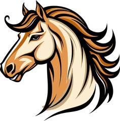 Noble Equestrian Mascot Vector Illustration