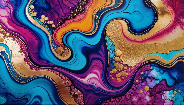 abstract colorful background ink wallpaper background pouring art
