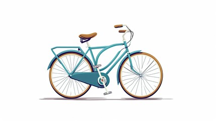 Fototapeta na wymiar Bike. Wheel, park, pedals, steering wheel, frame, sport, chain, transport, spokes, scooter, road, walk, tandem, invention, helmet, speed. Generated by AI