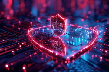 Cybersecurity is the practice of protecting internet connected systems. - obrazy, fototapety, plakaty