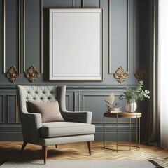 Minimalist interior design featuring tufted corner sofa.