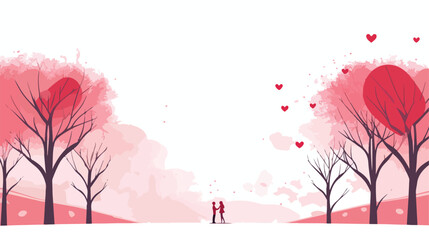 Valentines Day vector background flat vector isolated
