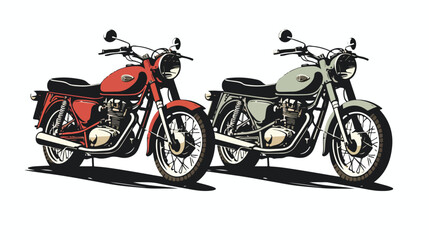 vintage motorcycle design motorcycle vector motorbike