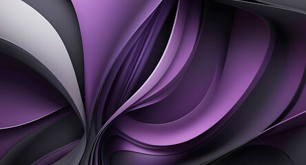 A colorful abstract background with lines and waves  purple and black color background