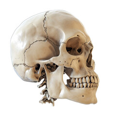 Obraz premium human skull isolated on white
