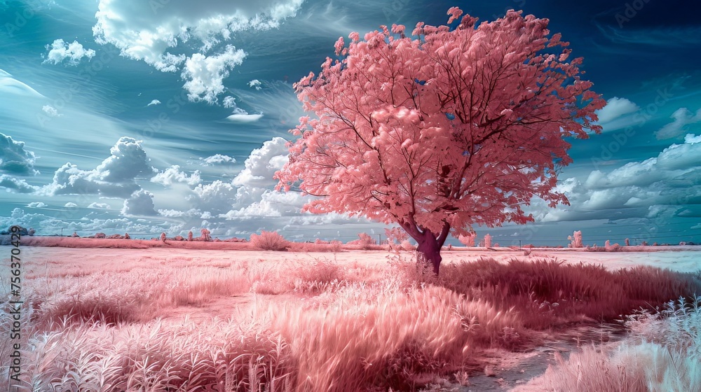 Poster infrared photography: experiment with infrared photography to capture unique and otherworldly images