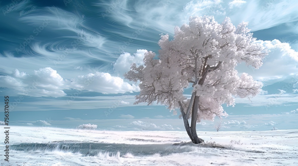 Poster infrared photography: experiment with infrared photography to capture unique and otherworldly images