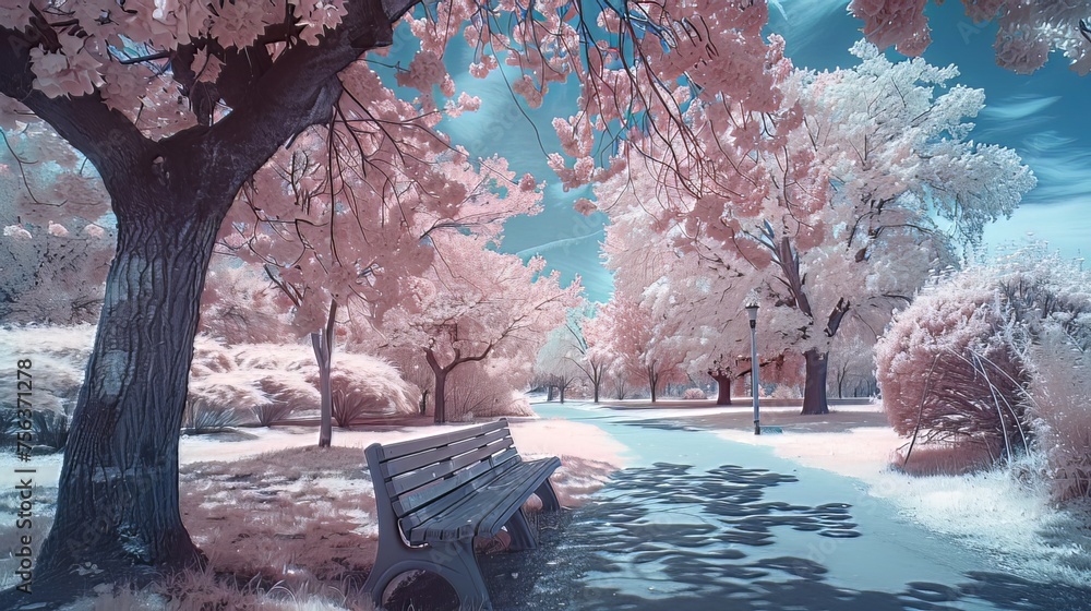 Poster infrared photography: experiment with infrared photography to capture unique and otherworldly images