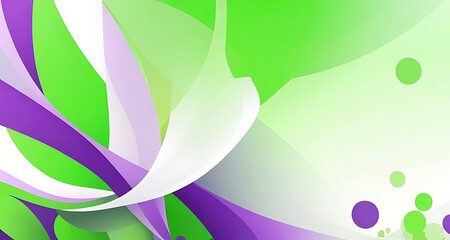 Fototapeta premium Abstract green and purple background. Generative AI