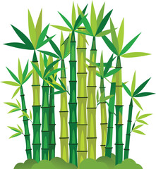 bamboo logo, bamboo isolated on a white background,  bamboo tree logo vector design