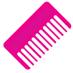 comb, hair brush vector illustration isolated on white background. classic modern diseign, bright colors