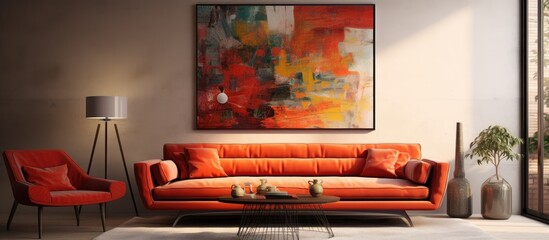 Sofa in a modern living space 