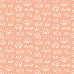 Ethnic seamless pattern. Tribal background texture