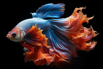 Fancy fighting fish are native to Thailand and are commonly raised for their beauty.