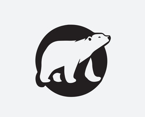 Bear logo vector illustration on a white background