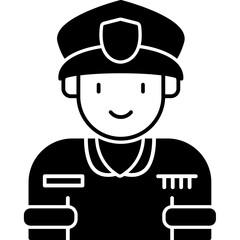 Naklejka premium Policeman Icon