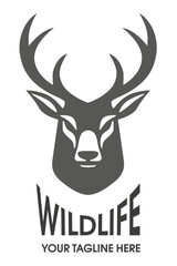 Deer wild logo icon 004