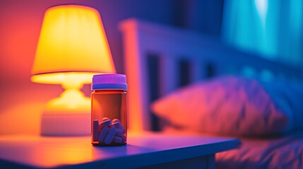 Clockwork Relaxation: Melatonin Pills in Night Routine. Generative AI