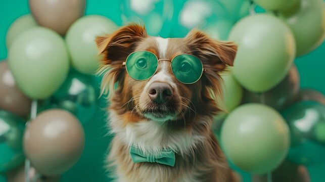 Balloon Fun: Festive Design for Dog Party