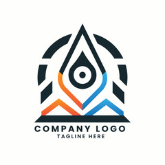 Abstract business real estate house building company factory vector logo concept symbol elements design template of business logo