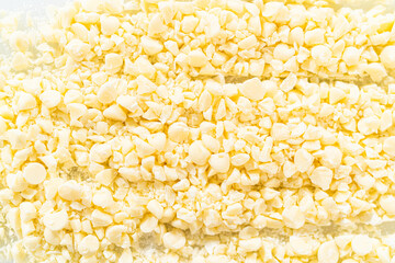 Chopping White Chocolate Chips for Irresistible Baking Creations
