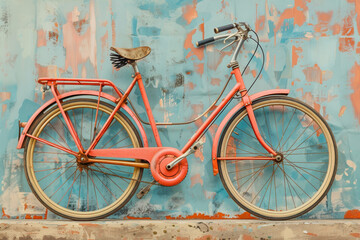 vintage bicycle in the street