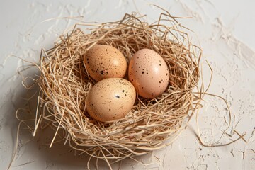 eggs for chicks isolated on white background