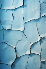 Blue cracked paint texture