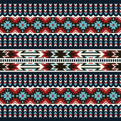 Geometric ethnic oriental seamless pattern. Tribal Aztec Navajo Native American style. Ethnic ornament vector illustration. Design textile, fabric, clothing, carpet, ikat, batik, background, wrapping.