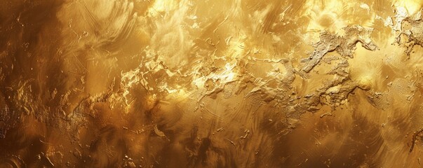 A sumptuous gold texture provides a backdrop that radiates wealth and refinement. This lavish visual texture lends an air of elegance and timelessness to designs, conveying a notion of upscale value. - obrazy, fototapety, plakaty