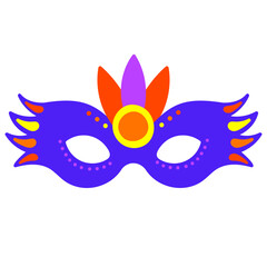 masque de carnaval violet - obrazy, fototapety, plakaty