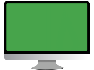 lcd monitor isolated on white, pc, monitor, display, high quality vector illustration, transparent monitor, transparent mac, Mac PC, MacBook, green screen mock-up , desktop computer 