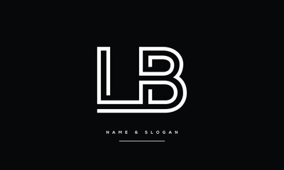 Alphabets Letters LP, PL, Initials Logo Monogram