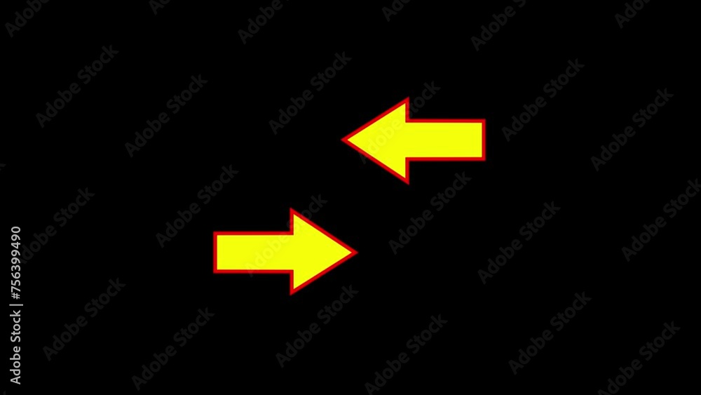 Poster arrow loading icon animation.