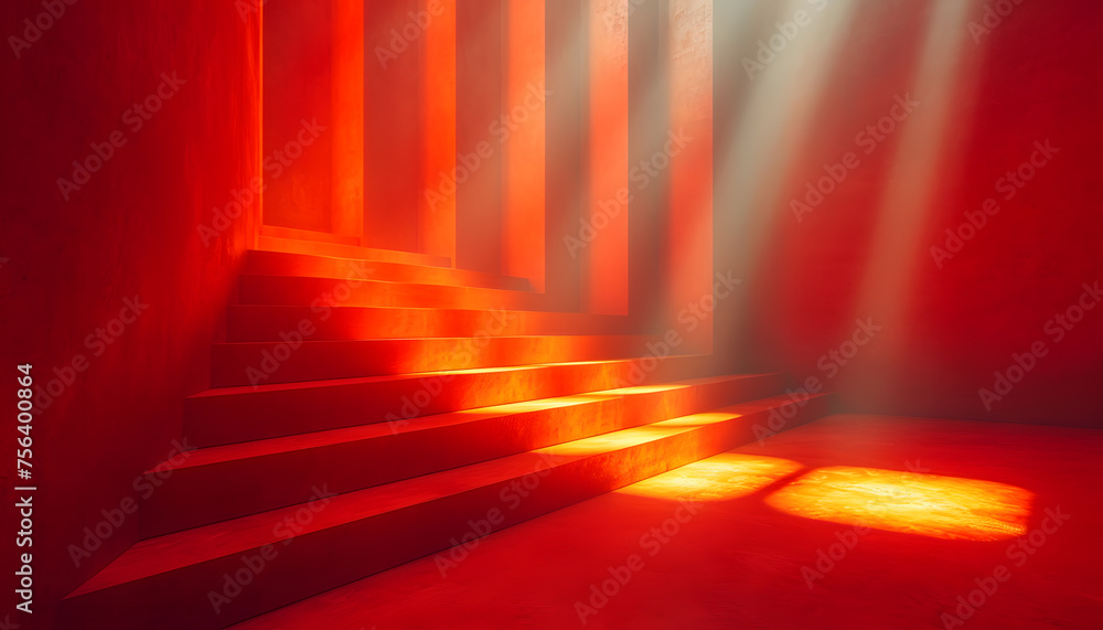 Poster minimalistic abstract gentle light background for product presentation with light and intricate