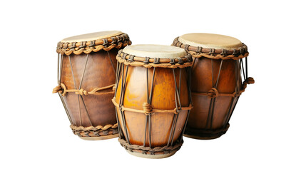 Fototapeta na wymiar Play Bongo Drums isolated on transparent background