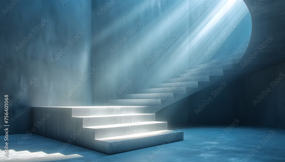 Poster minimalistic abstract gentle light background for product presentation with light and intricate