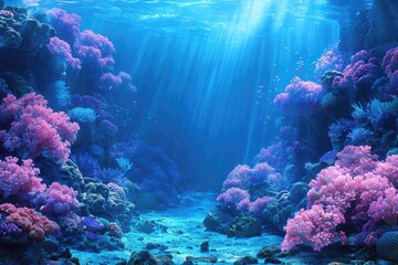 Fototapeta na wymiar the most stunning underwater scene professional photography