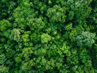 Aerial view of the Green Forest