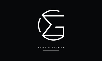 GM, MG, G, M, Abstract Letters Logo monogram