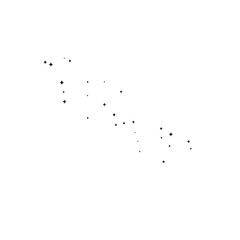 Obraz premium Transparent black stars elements for design