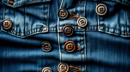 Naklejka premium Close-up of selected denim, highlighting texture and seams