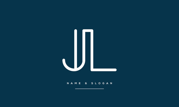 JL, LJ ,J, L, Abstract Letters Logo monogram