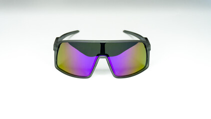 Polarized sunglasses sports. Isolate on white.