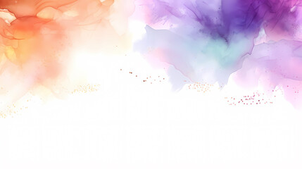 Obraz premium Frame made of watercolors in pastel colors