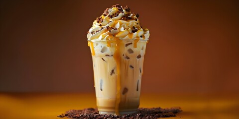 Iced coffee topped with melted butter a unique and indulgent combination . Concept Food Pairing, Unique Flavors, Indulgent Treats, Coffee Creations