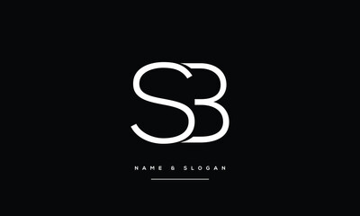 SB, BS, S, B, Abstract Letters Logo Monogram