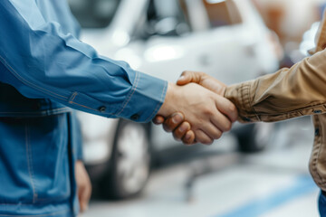 photo of a business completing a contract shake hands